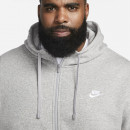 Худи Nike Nsw Club Hoodie Fz BV2645-063 - серое