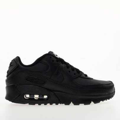 Подростковые кроссовки Nike Air Max 90 Leather CD6864-028 - черные