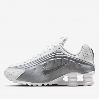 Подростковые кроссовки Nike Shox R4 CW2626-101 - бело-серые