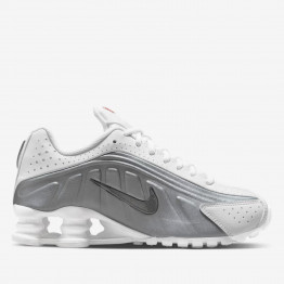Подростковые кроссовки Nike Shox R4 CW2626-101 - бело-серые