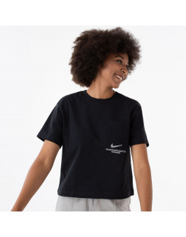 Футболка Nike NSW Swoosh Top CZ8911-010 - черная