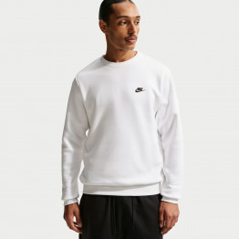 Мужская толстышка Nike Club French Terry Crew FN3886-100 - белая