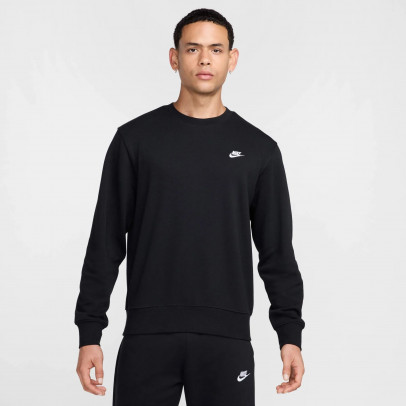 Мужской свитер Nike Club French Terry Crew FN3888-010 - черный