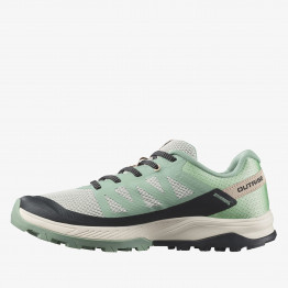 В ботинки Salomon Outrise L47160300 - зелено-бежевые