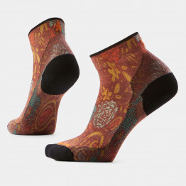 Женские носки Smartwool Bike Paisley Print Ankle 003103J331 - красные