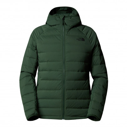 Куртка The North Face Belleview Stretch Hooded Down Jacket 0A7UJEI0P1 - зеленая