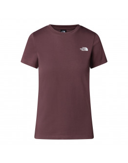 Женская футболка The North Face Simple Dome 0A87NHBQ71 - коричневая