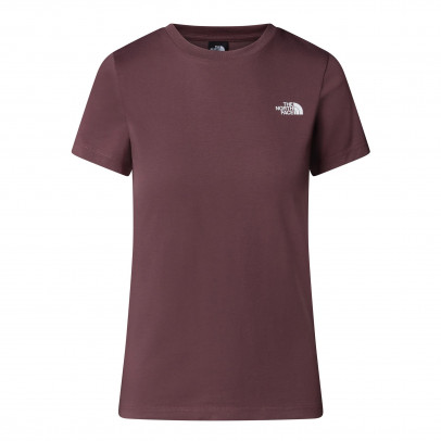 Женская футболка The North Face Simple Dome 0A87NHBQ71 - коричневая