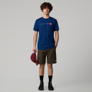 Футболка The North Never Stop Exploring 0A87NSD1R1 - темно-синяя