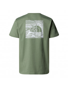 Мужская футболка The North Face NSE Box Celebration 0A87NVBO91 - зеленая