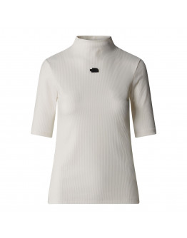 Женская футболка The North Face Mock Neck Slim 0A89C3QLI1 - белая
