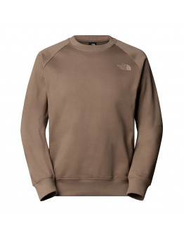 Мужская толстовка The North Face Raglan Box NS Crew 0A89FAE1Q1 - коричневая
