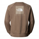 Мужская толстовка The North Face Raglan Box NS Crew 0A89FAE1Q1 - коричневая
