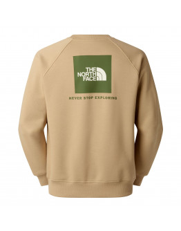 Мужская толстовка The North Face Raglan Box NS Crew 0A89FALK51 - бежевый
