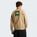 Мужская толстовка The North Face Raglan Box NS Crew 0A89FALK51 - бежевый