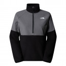 Женская толстовка The North Face Glacier 1/2 Zip Fleece 0A89JBAFI1 - черно-серая