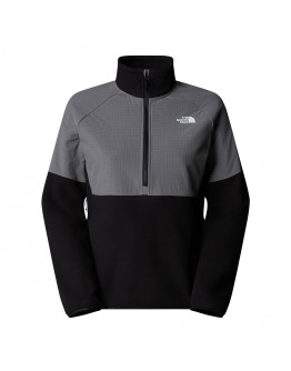 Женская толстовка The North Face Glacier 1/2 Zip Fleece 0A89JBAFI1 - черно-серая