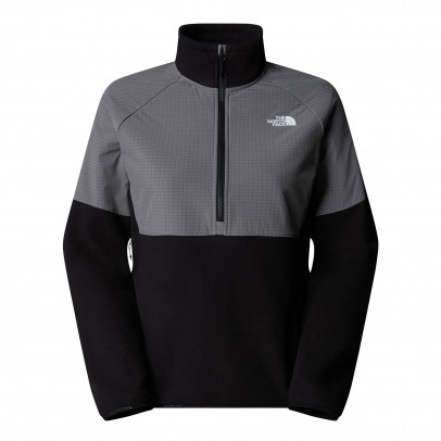 Женская толстовка The North Face Glacier 1/2 Zip Fleece 0A89JBAFI1 - черно-серая