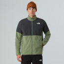 Мужская толстовка The North Face 100 Glacier Heavyweight Full-Zip Fleece 0A89JGDKI1 - зеленая-черная