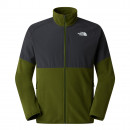 Мужская толстовка The North Face 100 Glacier Heavyweight Full-Zip Fleece 0A89JGM6D1 - серо-зеленая
