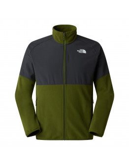 Мужская толстовка The North Face 100 Glacier Heavyweight Full-Zip Fleece 0A89JGM6D1 - серо-зеленая