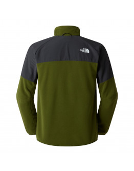 Мужская толстовка The North Face 100 Glacier Heavyweight Full-Zip Fleece 0A89JGM6D1 - серо-зеленая