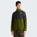 Мужская толстовка The North Face 100 Glacier Heavyweight Full-Zip Fleece 0A89JGM6D1 - серо-зеленая