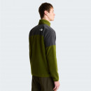 Мужская толстовка The North Face 100 Glacier Heavyweight Full-Zip Fleece 0A89JGM6D1 - серо-зеленая