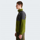 Мужская толстовка The North Face 100 Glacier Heavyweight Full-Zip Fleece 0A89JGM6D1 - серо-зеленая