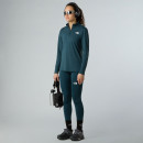 Женская футболка The North Face 1/4 Flex 0A8BRQBSA1 - зеленая