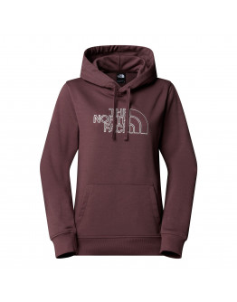 Женская толстовка The North Face Drew Peak Light 0A8C1DFAI1 - коричневая