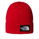 Шапка унисекс The North Face Logo Box Beanie 0A8CHE6821 - красная