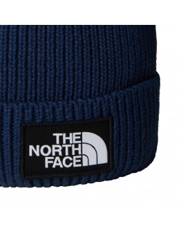 Шапка унисекс The North Face Logo Box Cuffed Beanie 0A8CHF8K21 - темно-синяя