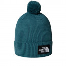 Шапка унисекс The North Face Logo Box Cuffed Beanie 0A8CHFBQ51 - зеленая