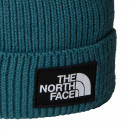 Шапка унисекс The North Face Logo Box Cuffed Beanie 0A8CHFBQ51 - зеленая