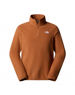 Мужская толстовка The North Face Glacier 1/4 Zip Fleece 0A8D0QBOE1 - коричневая