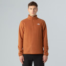 Мужская толстовка The North Face Glacier 1/4 Zip Fleece 0A8D0QBOE1 - коричневая