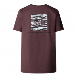 Женская футболка The North Face NSE Box Edge Of Light Infill 0A8E3JES91 - фиолетовая