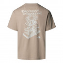 Мужская футболка The North Face Connect 0A8E3YBOX1 - бежевый