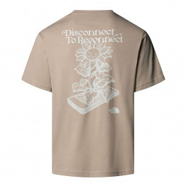 Мужская футболка The North Face Connect 0A8E3YBOX1 - бежевый