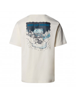 Мужская футболка The North Face Powder Days 0A8E4DQLI1 - белая