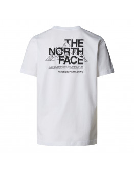 Мужская футболка The North Face Mountain Sketch 0A8EE8FN41 - белая