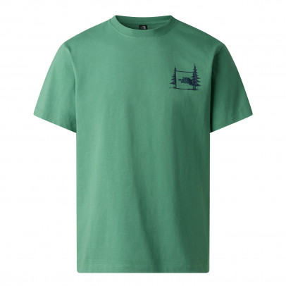 Мужская футболка The North Face Camping 0A8GQMG571 - зеленая