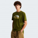 Мужская футболка The North Face Mountain Line 0A8GUXBRI1 - зеленая