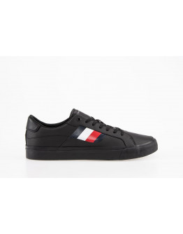 Кроссовки Tommy Hilfiger Signature Detailing Leather Trainers FM0FM04140-BDS - черные