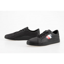 Кроссовки Tommy Hilfiger Signature Detailing Leather Trainers FM0FM04140-BDS - черные