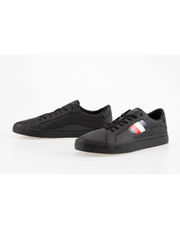 Кроссовки Tommy Hilfiger Signature Detailing Leather Trainers FM0FM04140-BDS - черные