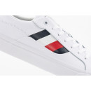 Кроссовки Tommy Hilfiger Signature Detailing Leather Trainers FM0FM04140-YBR - белые