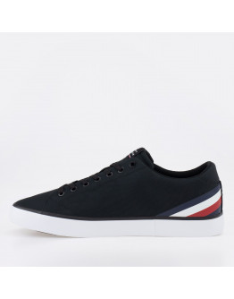 Кроссовки Tommy Hilfiger HI Vulc Core Low Stripes FM0FM04735-BDS - черные