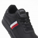 Кроссовки Tommy Hilfiger Supercup Stripes Leather FM0FM04824-0GQ - черные